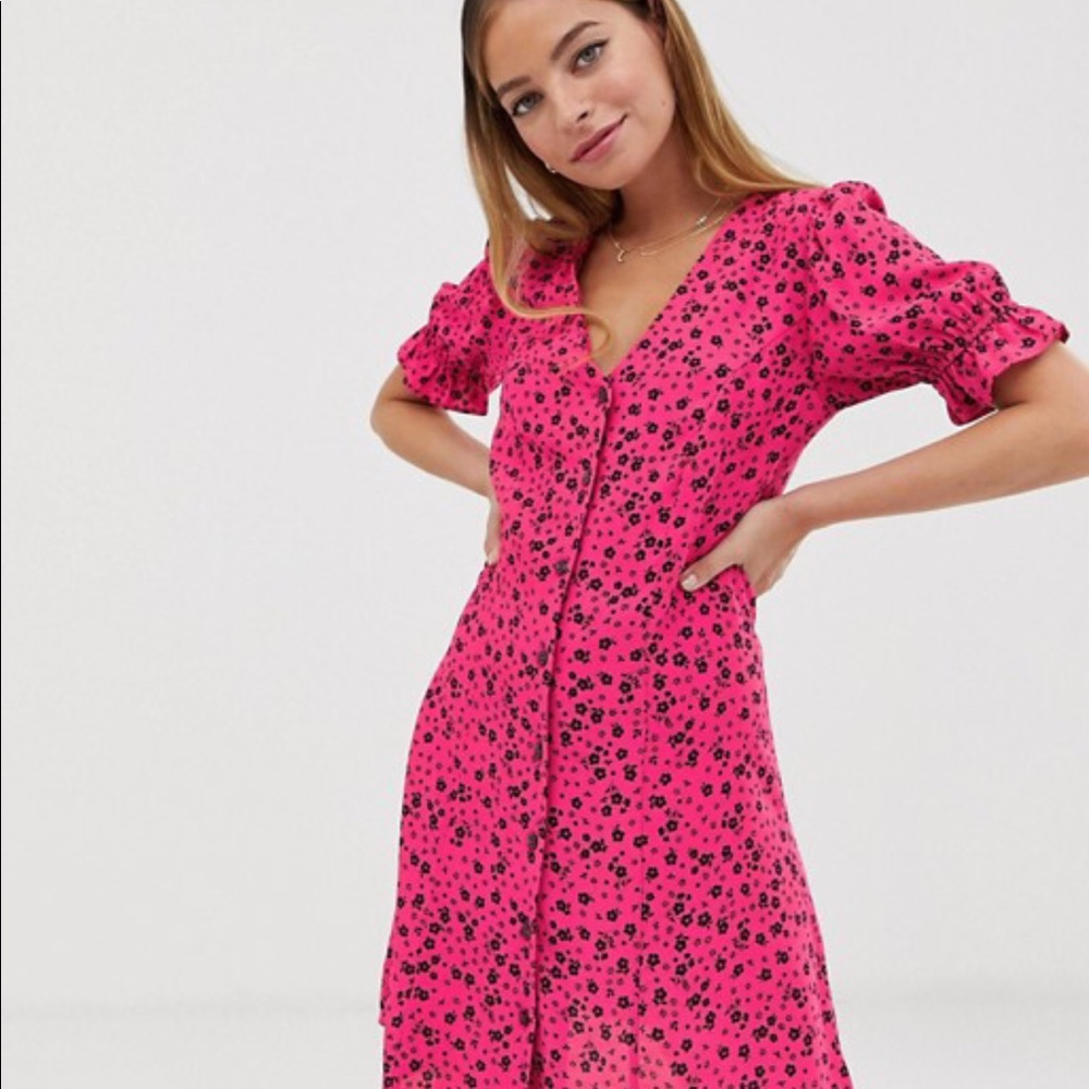 Brand new pink ASOS skater dress.